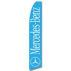 Bandera Publicitaria tipo Vela Mercedes Benz Azul Image