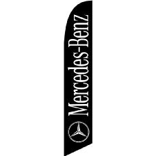 Bandera Publicitaria tipo Vela Mercedes Benz Negra Image