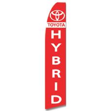 Bandera Publicitaria tipo Vela Toyota Hybrid Image