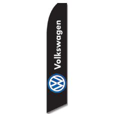 Bandera Publicitaria tipo Vela Volkswagen Negra Image