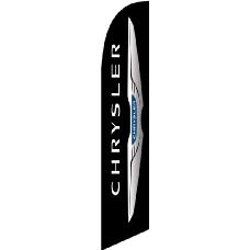 Bandera Publicitaria tipo Vela Chrysler Negra Image