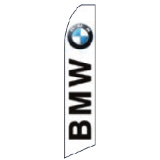 Bandera Publicitaria tipo Vela BMW White Image