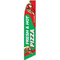 Bandera Publicitaria Fresh & Hot Pizza Image