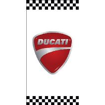 Banner Ducati Blanco Cuadros Image