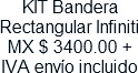 KIT Bandera Rectangular Infiniti MX $ 3400.00 + IVA envio incluido
