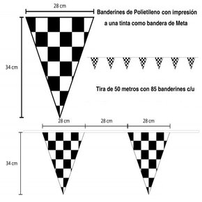 Banderines Publicitarios Triangulares con Impresion